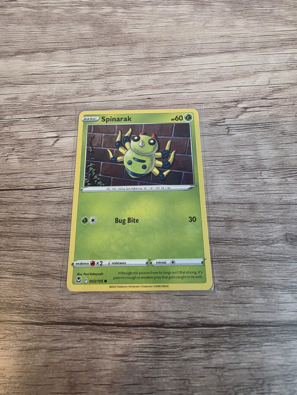 💫BUY 5 FOR $26 Pokemon Spinarak Card